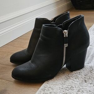 Style & Co. Black Ankle Booties with Side Zipper